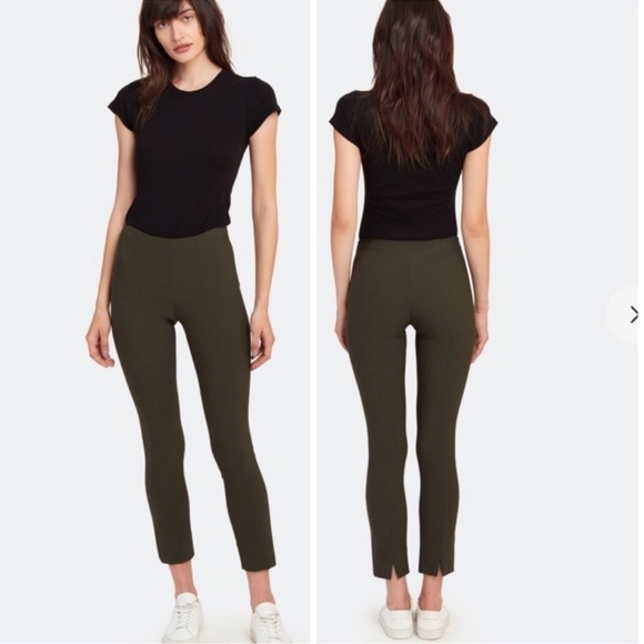 Vince High-Waist Stitch Front Leggings Size XS Night Pine - Picture 5 of 13